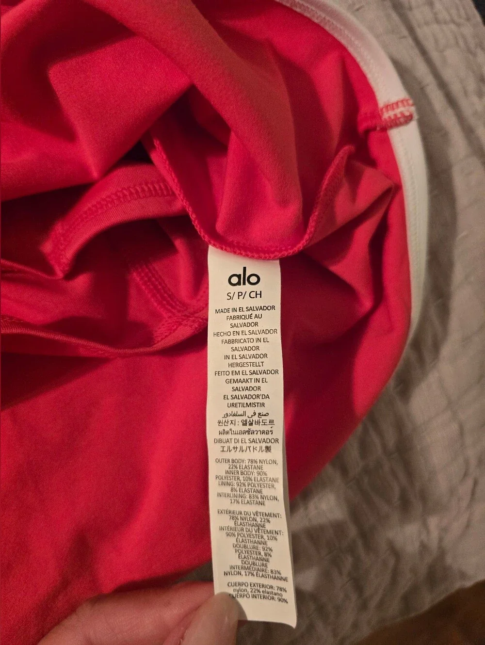 ALO Candy Red Halter Dress